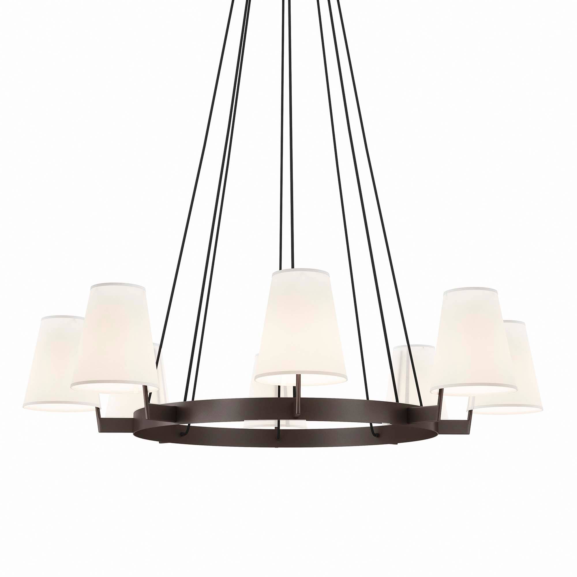 Alt View 2. Modway - Surround 8-Light Chandelier by Modway - White Bronze.