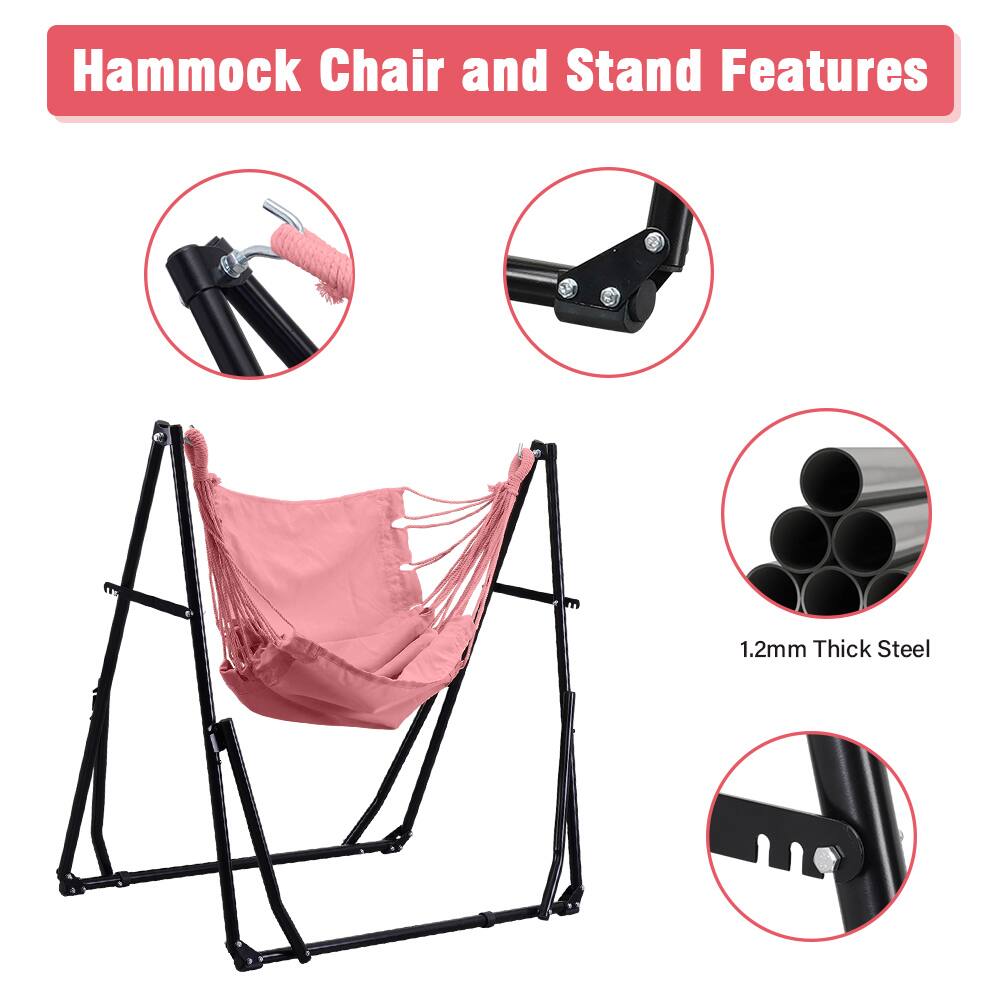 Hammock Chair and Stand Features
1.2mm Thick Steel