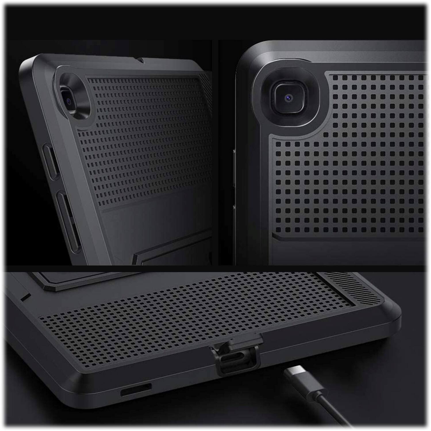 Alt View 16. SaharaCase - Defense Series Case for Samsung Galaxy Tab S6 Lite (2020-2024) - Black.