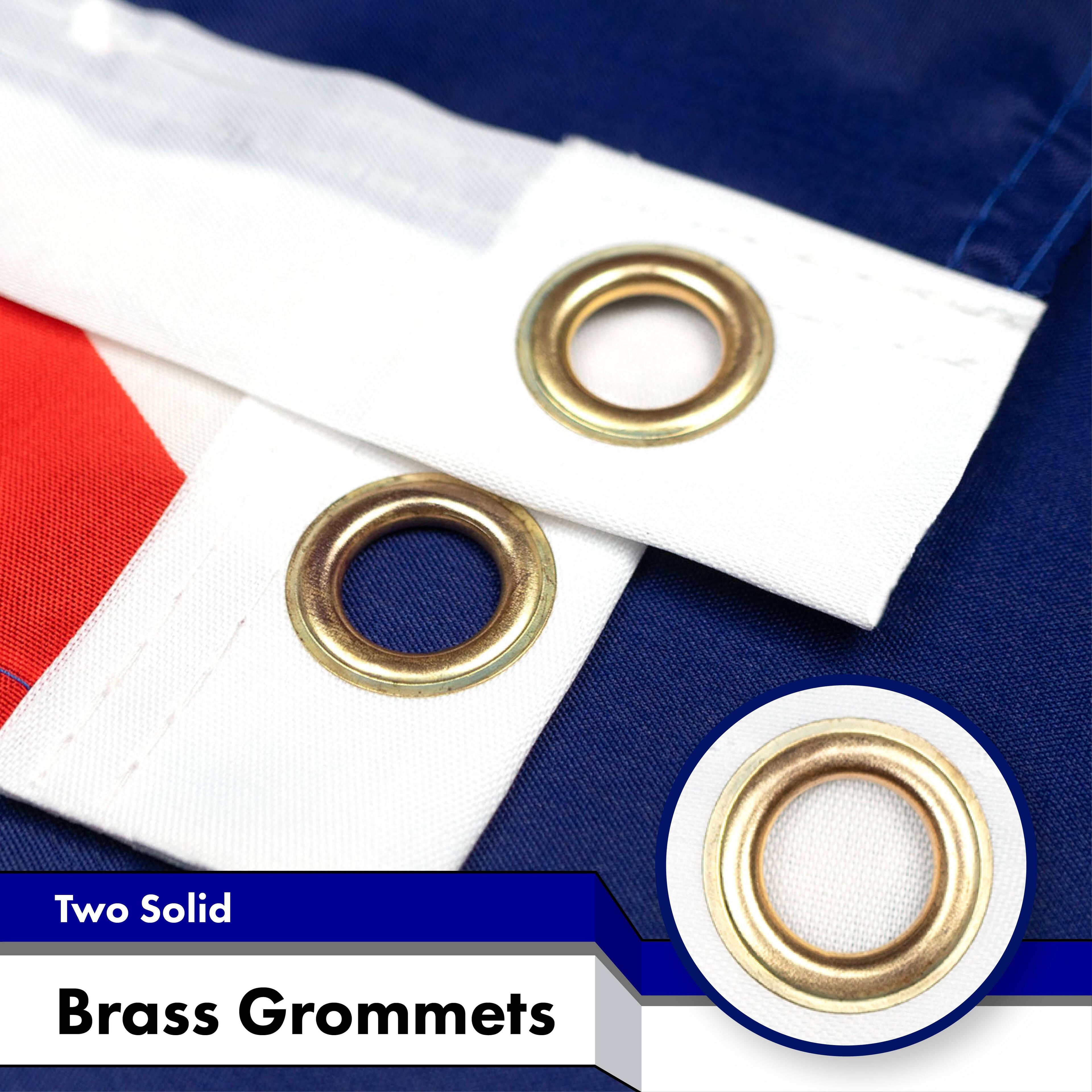 Two Solid Brass Grommets