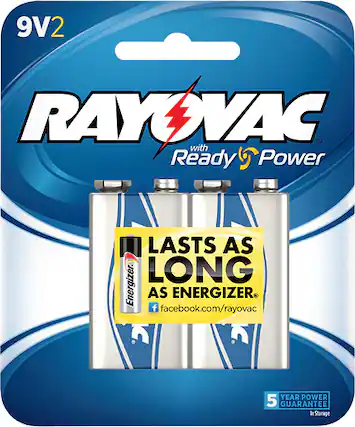 Front. Rayovac - 9V Batteries (2-Pack).
