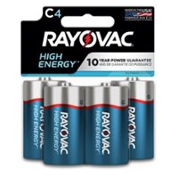 Rayovac High Energy C Batteries (4 Pack), Alkaline C Cell Batteries - Front_Zoom