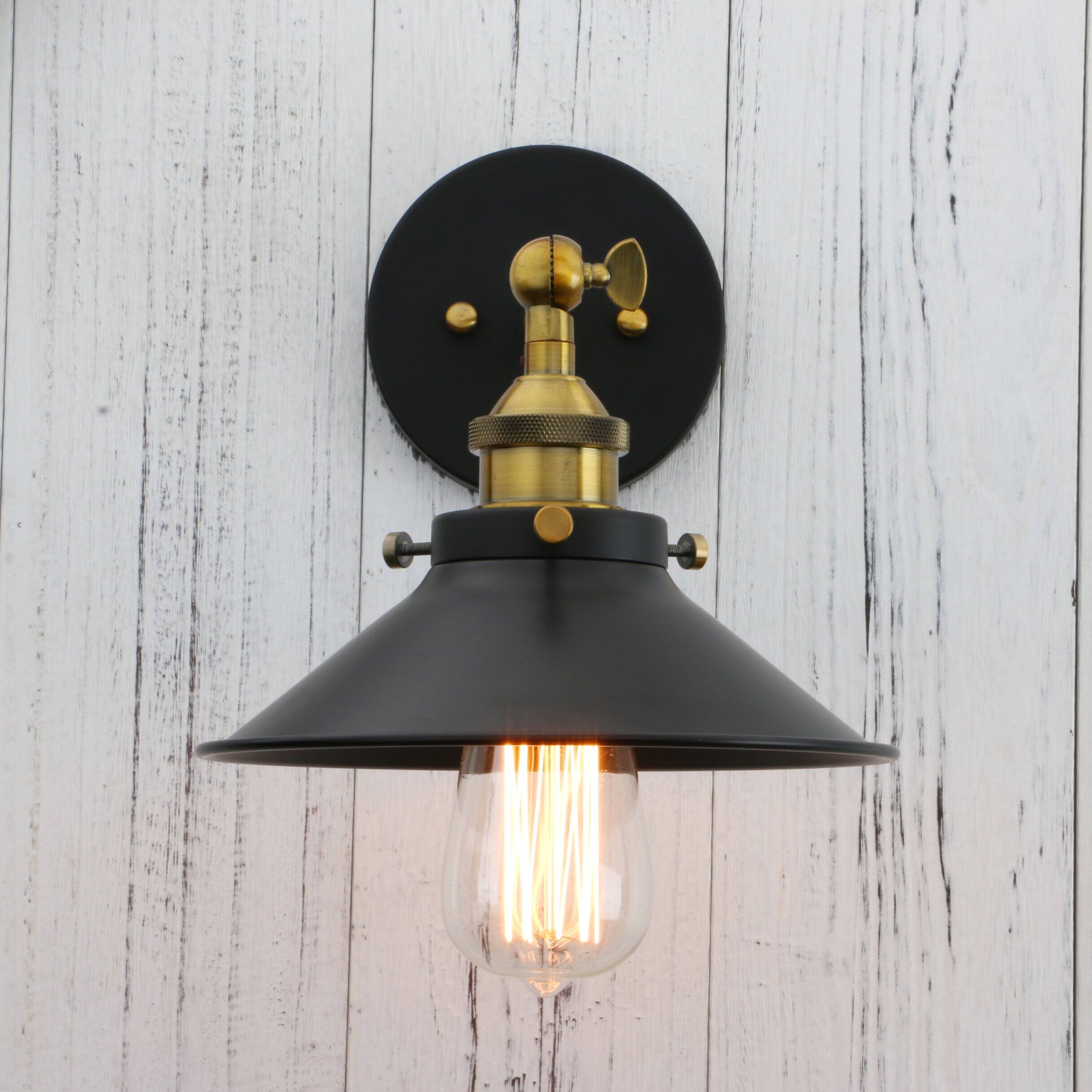 Alt View 2. Comfort Essence - Vintage Industrial Metal Wall Sconce Lighting Degree Adjustable Lamp - Chrome.