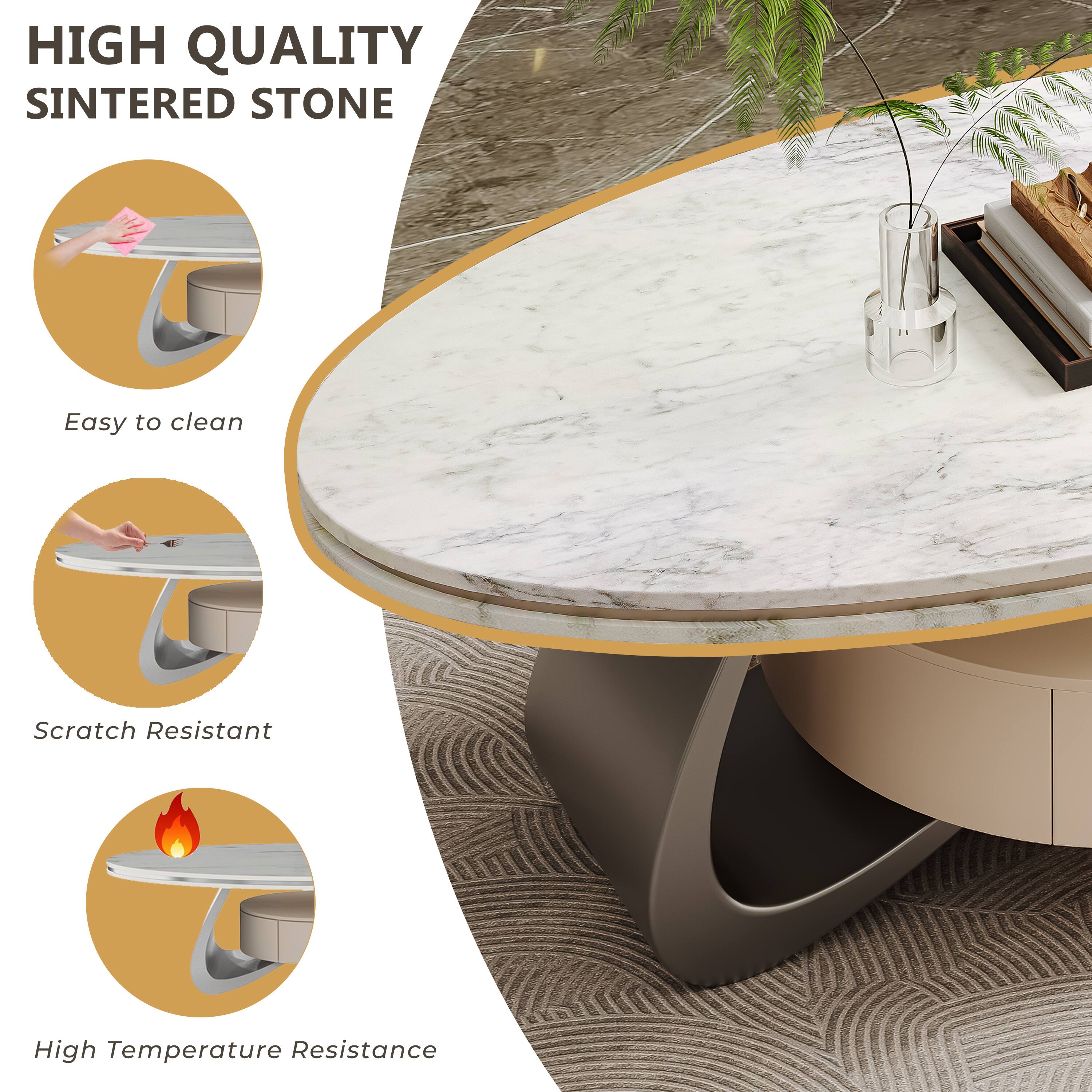 HIGH QUALITY SINTERED STONE

- Easy to clean
- Scratch Resistant
- High Temperature Resistance