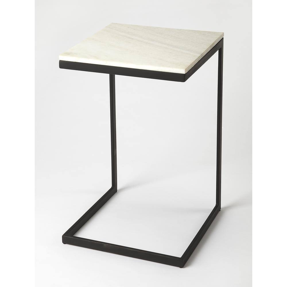 Alt View 10. Butler Specialty - Lawler Marble C- Side Table - Black,White.