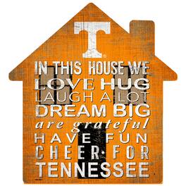 Fan Creations - Tennessee Volunteers 12'' Team House Sign - Multicolor
