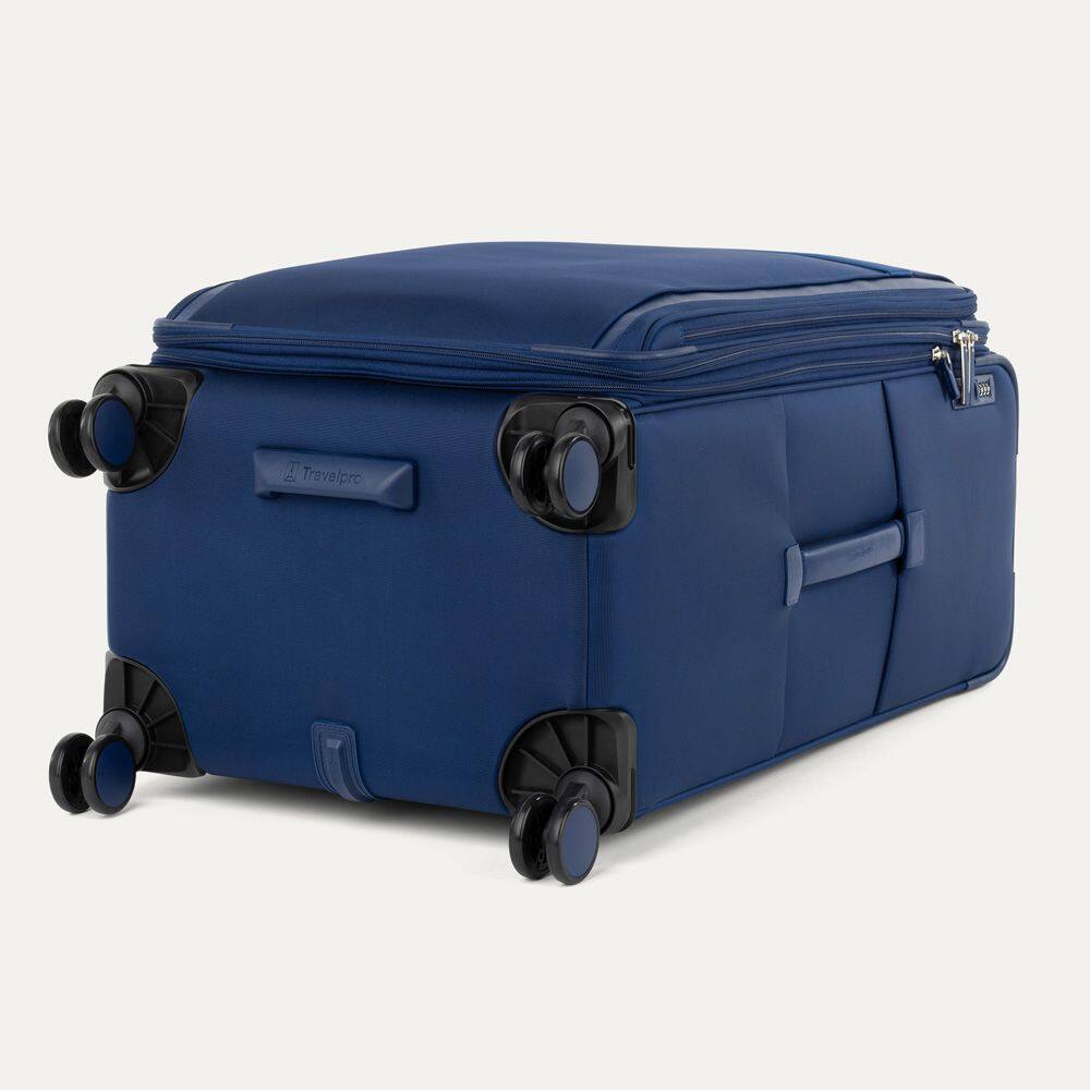 Back. Travelpro - Travelpro Versapack + Lightweight Softside Expandable 29" Checked Spinner - Estate Blue.