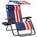 Front. Best Choice Products - Best Choice Products Folding Zero Gravity Recliner Patio Lounge Chair w/ Canopy Shade, Headrest, Tray - Patriot Edition - Patriot Edition.