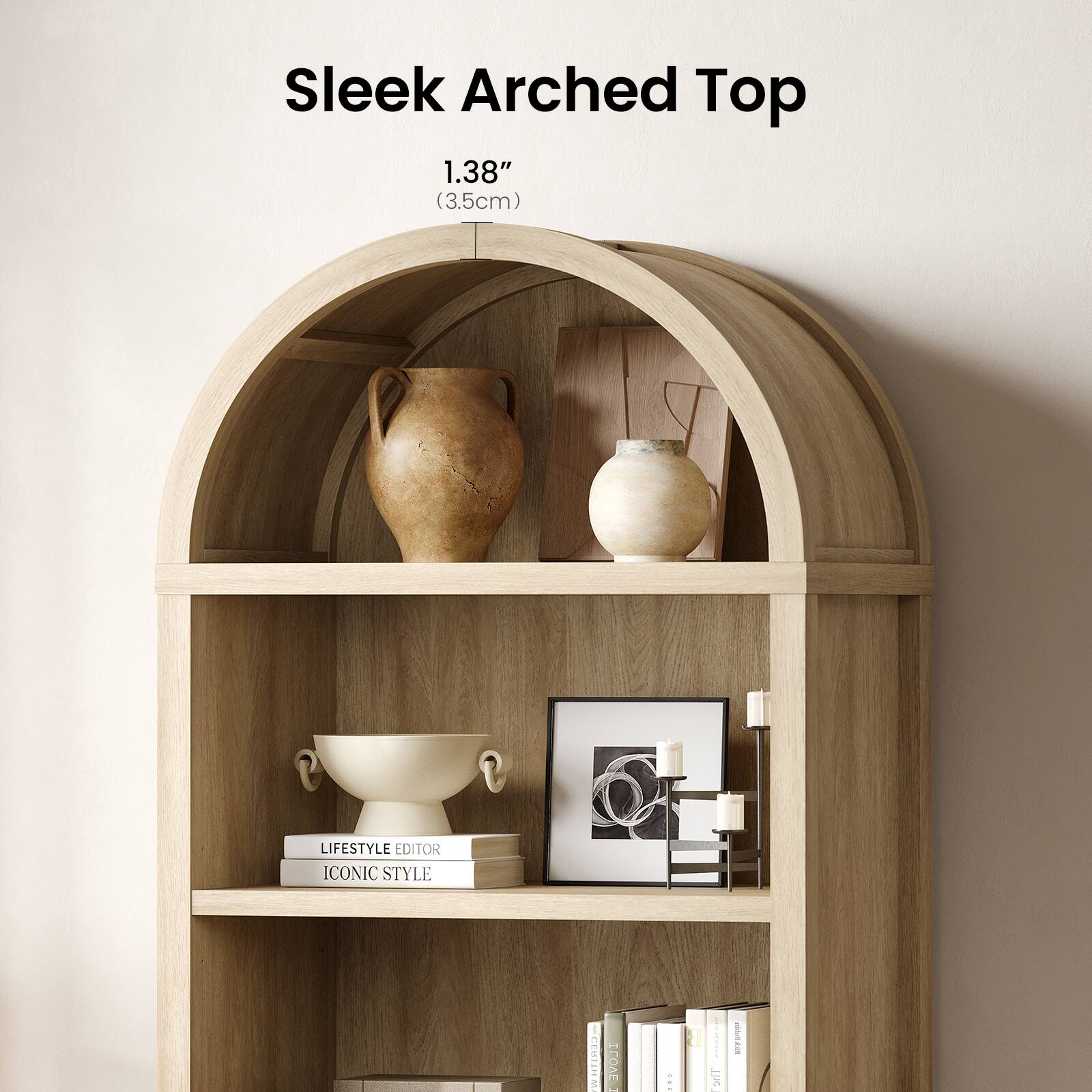 Sleek Arched Top 1.38" (3.5cm) LIFESTYLE EDITOR ICONIC STYLE
