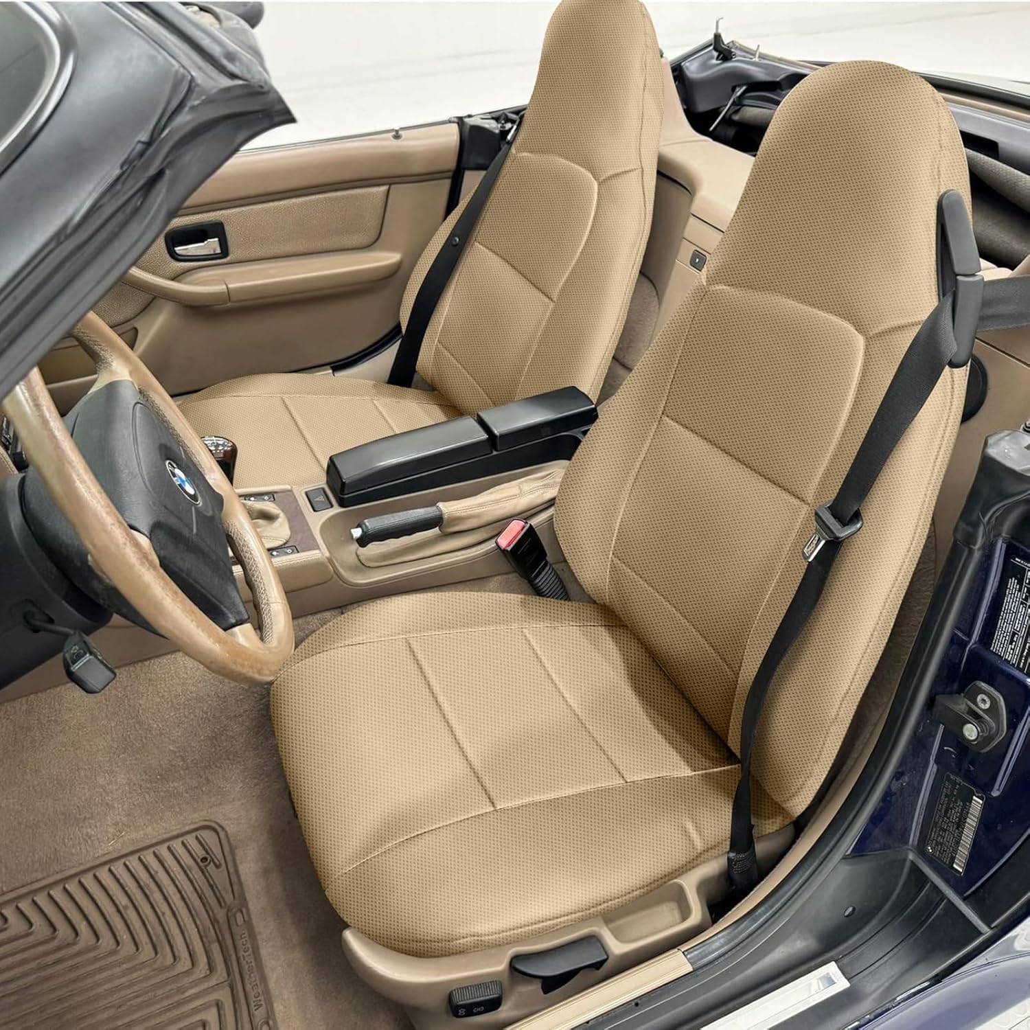 Alt View 2. VEGA AUTOMOTIVE - Car Seat Covers Full Set Luxury Faux Leather Waterproof Non slip Women Protector Universal Fit For Cars Suvs - Default.