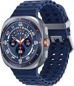Samsung - Galaxy Watch Ultra Titanium Smartwatch 47mm LTE - Titanium Blue - (2025)