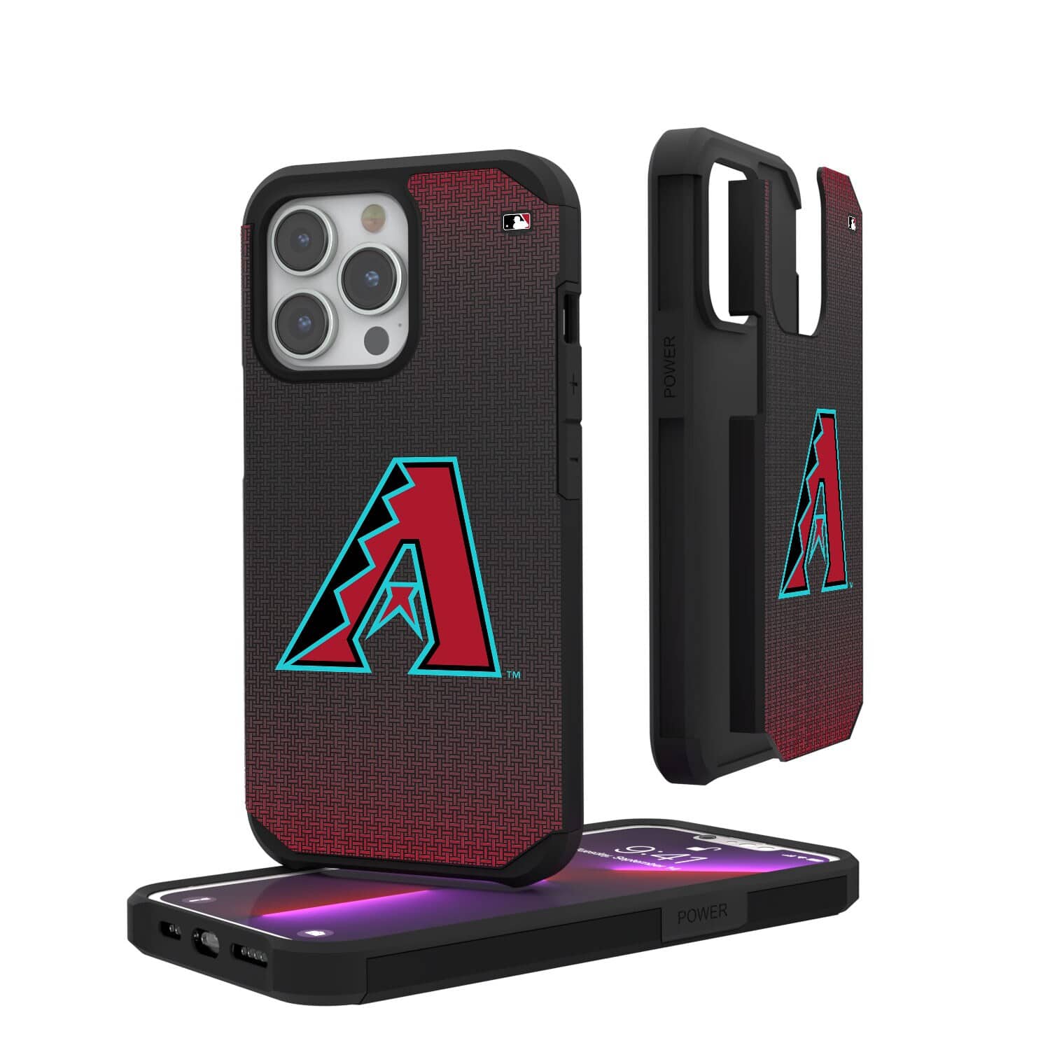 Keyscaper - MLB - Arizona Diamondbacks Linen Logo iPhone Rugged Case - 15 Pro Max - Black price history on PriceWatchPro