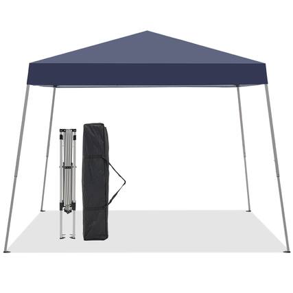 Front. Ainfox - Ainfox 10x10Ft Slant leg Pop Up Canopy Tent,Portable Instant Folding Shelter Gazebos - Navy blue.
