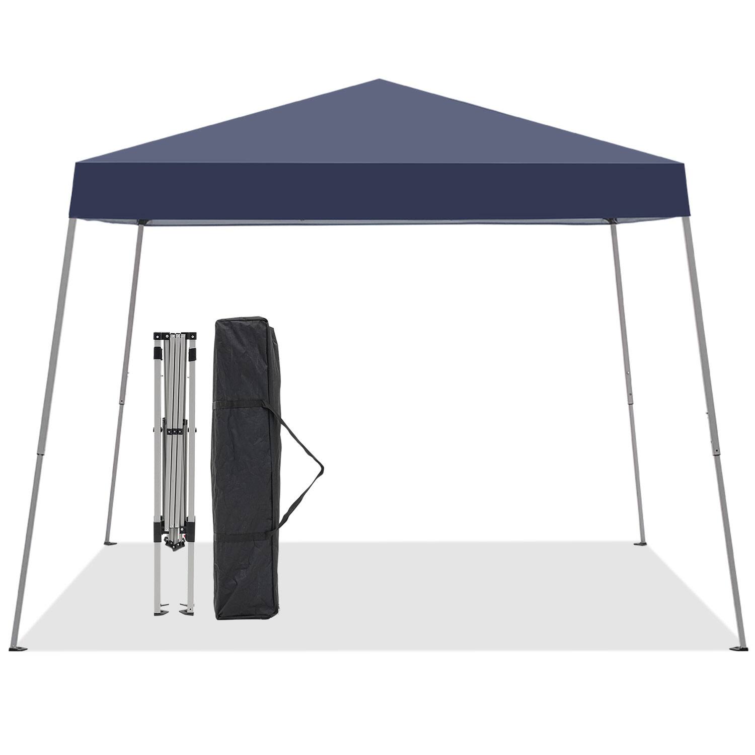 Front. Ainfox - Ainfox 10x10Ft Slant leg Pop Up Canopy Tent,Portable Instant Folding Shelter Gazebos - Navy blue.