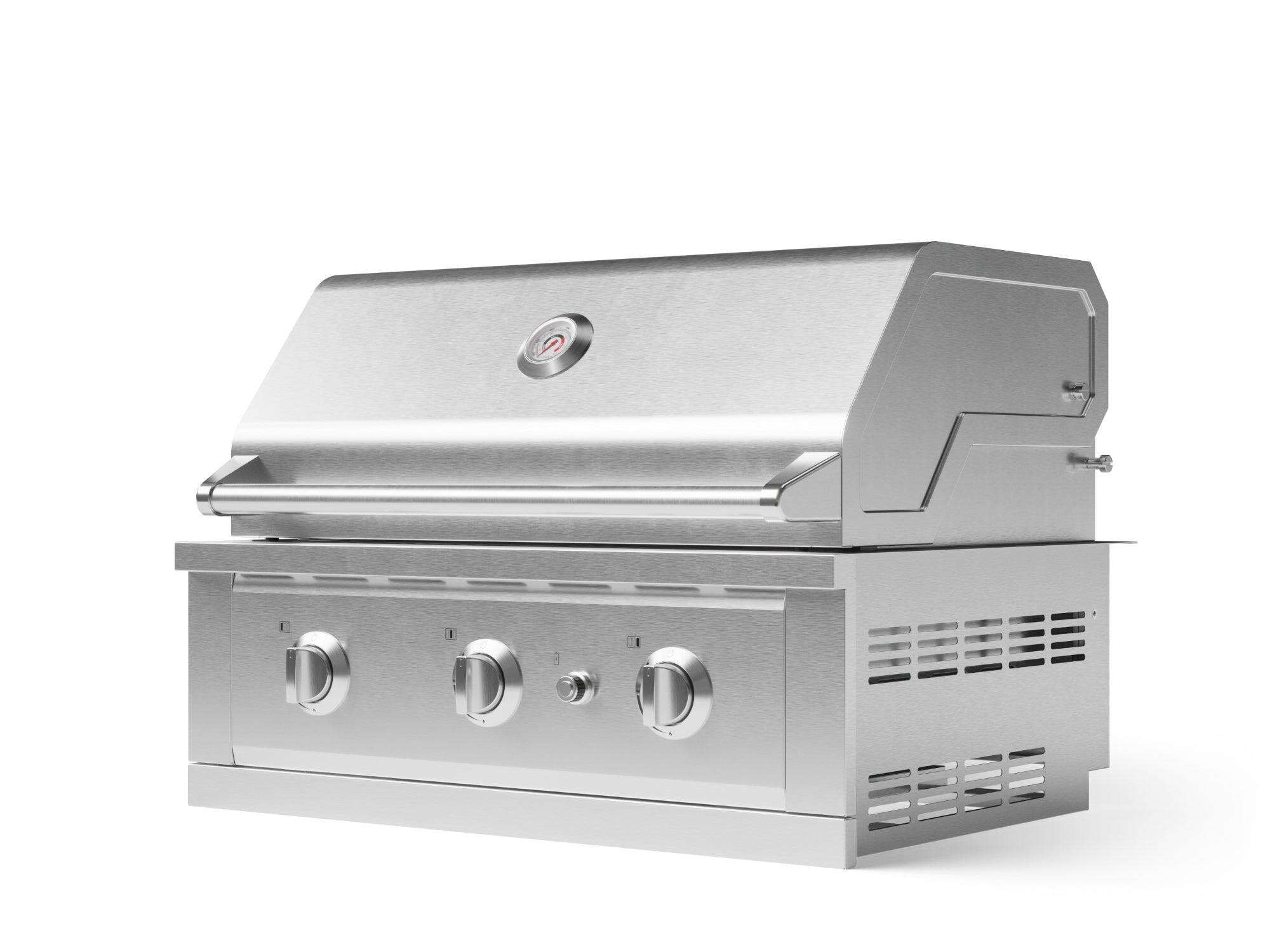 Front. NewAge Products - Outdoor Kitchen Stainless Steel 33in. Performance Grill - LP - Stainless Steel.