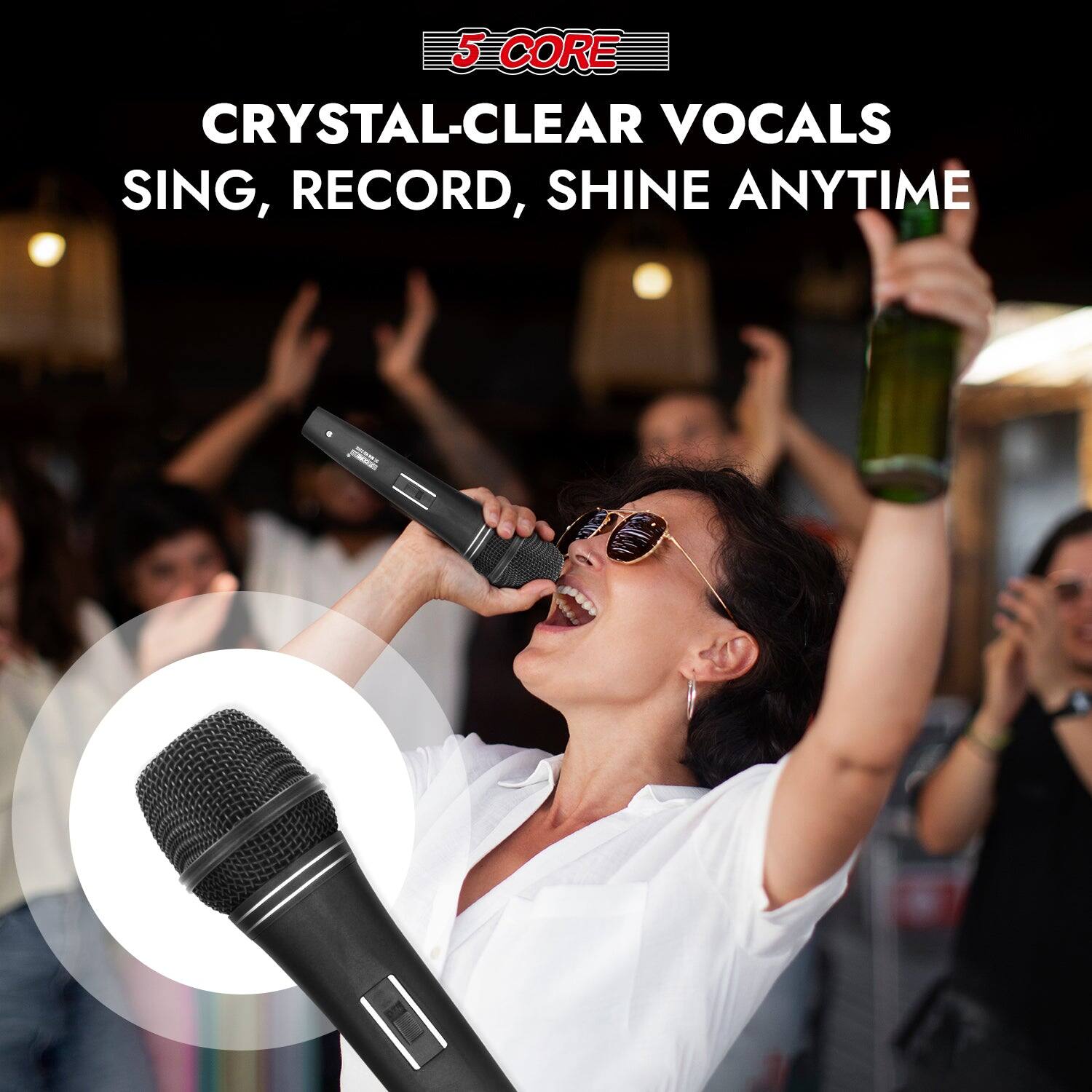 5 CORE CRYSTAL-CLEAR VOCALS SING, RECORD, SHINE ANYTIME