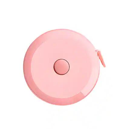 Front. Kitcheniva - Mini Retractable Soft Tape Measure for Sewing & Crafts – Pink, 1 Pc - Pink.