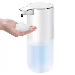 eco4life - Automatic Touchless Soap Dispenser 400ml, Foaming, Rechargeable, LED Indicator, Waterproof, Wall Mount/Countertop