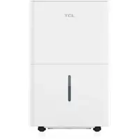 TCL - 4,500 Sq. Ft. 50-Pint Smart Dehumidifier with Pump, 15 Pint Bucket Capacity, Energy Star Most Efficient 2024 - White - Front_Zoom