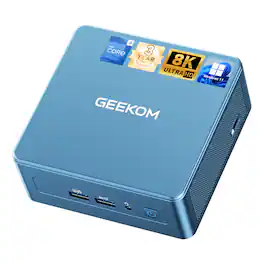 GEEKOM - IT12 Mini PC, 12th Gen Intel i7-1280P NUC12 Mini Computers, 16GB DDR4/1TB PCIe Gen 4 SSD, Windows 11 Pro Pre-installed - Blue