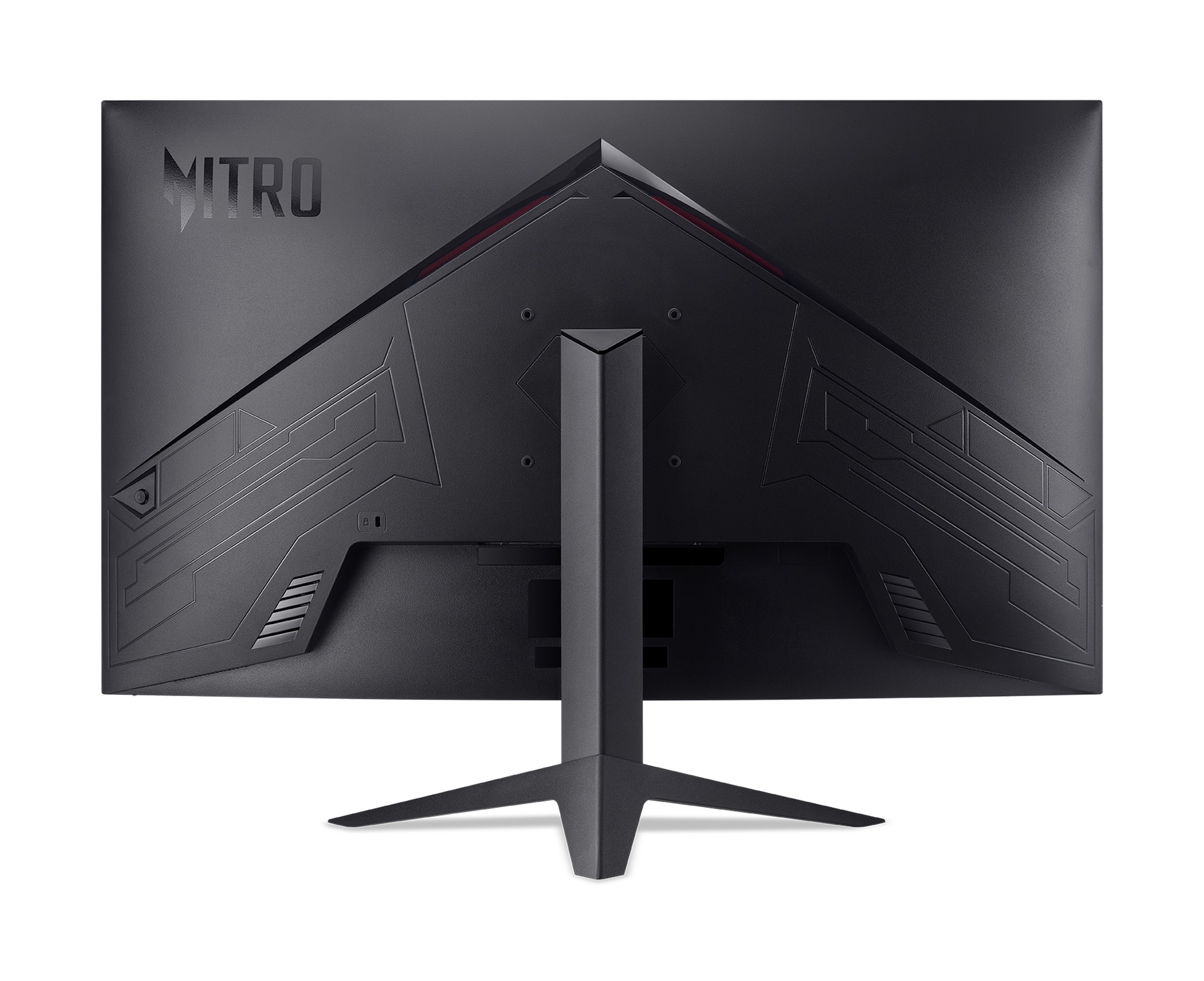 Alt View 3. Acer - Nitro ED320QUR M1biippx 31.5" Curved WQHD 2560 x 1440 180Hz 1ms VA Gaming Monitor - Black.