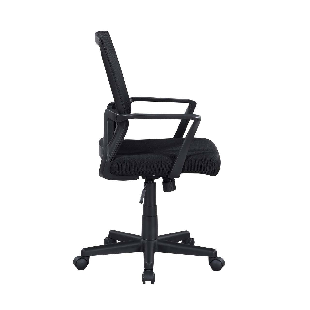 Left. Spaco - Spaco Mesh Executive Office Chair, Breathable Mid-Back Mesh Desk Chair, for Executive Office - Black.