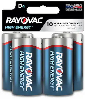 best rechargeable d batteries for flashlights Replacement Battery 25850 Low self Rayovac High Energy D Batteries