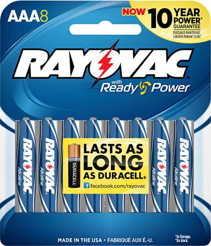 Customer Reviews Rayovac Aaa Batteries 8 Pack 824 8ctf2 Best Buy 4584