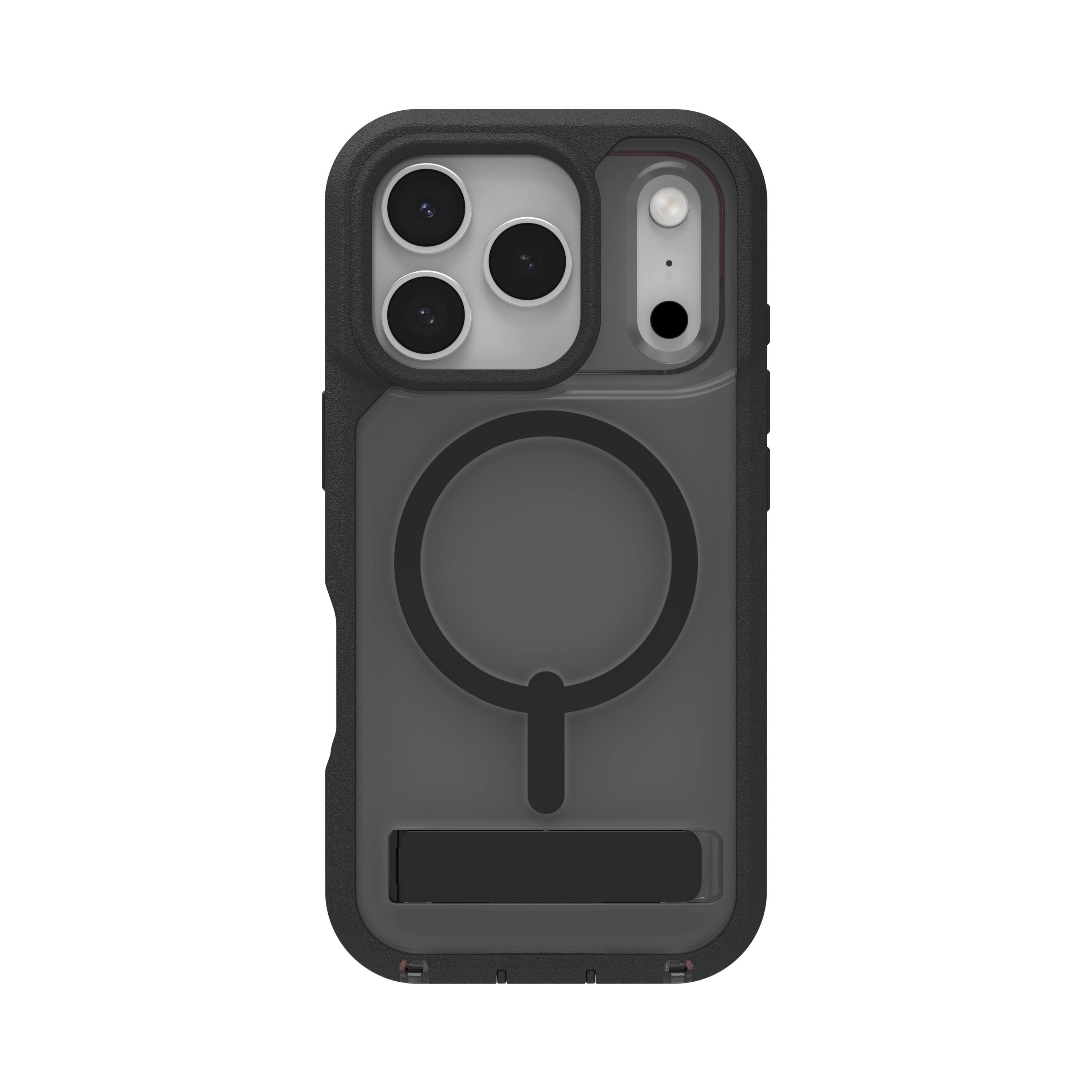 Alt View 10. ZAGG - Rainier Snap with Kickstand for Apple iPhone 17 Pro - Smoke Black.