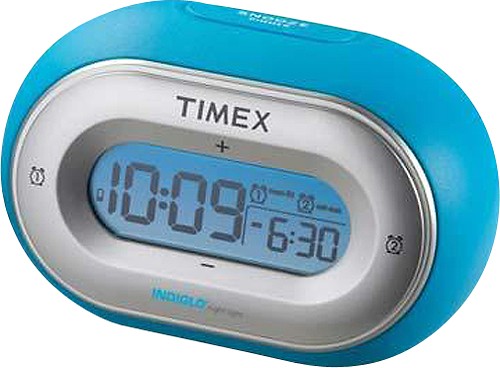 Best Buy: Timex Nano Jelly Dual-Alarm Clock Blue TX-T116L