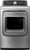 Samsung - 7.4 Cu. Ft. 13-Cycle Steam Gas Dryer - Stainless Platinum-Front_Standard