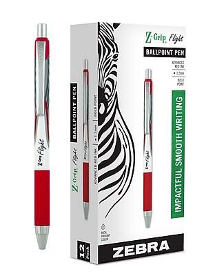 Z-Grip Flight  
Ballpoint Pen  
Advanced Red Ink  
1.2mm  
Bold Point  
Impactful Smooth Writing  
Zebra  
12 Pack