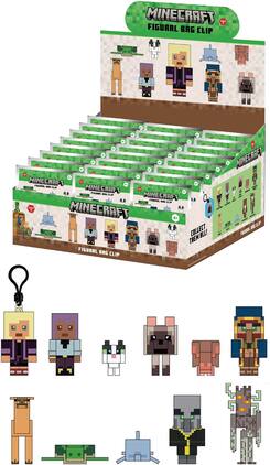 Monogram - Minecraft - Series 5 - 3D Foam Bag Clip Blind Bag - 24pc PDQ Display - COLLECTIBLES - Multi-Colored
