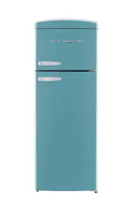 Unique Appliances - Classic Retro 7.5cu.ft Compact Top Freezer Refrigerator - Ocean Mist Turquoise