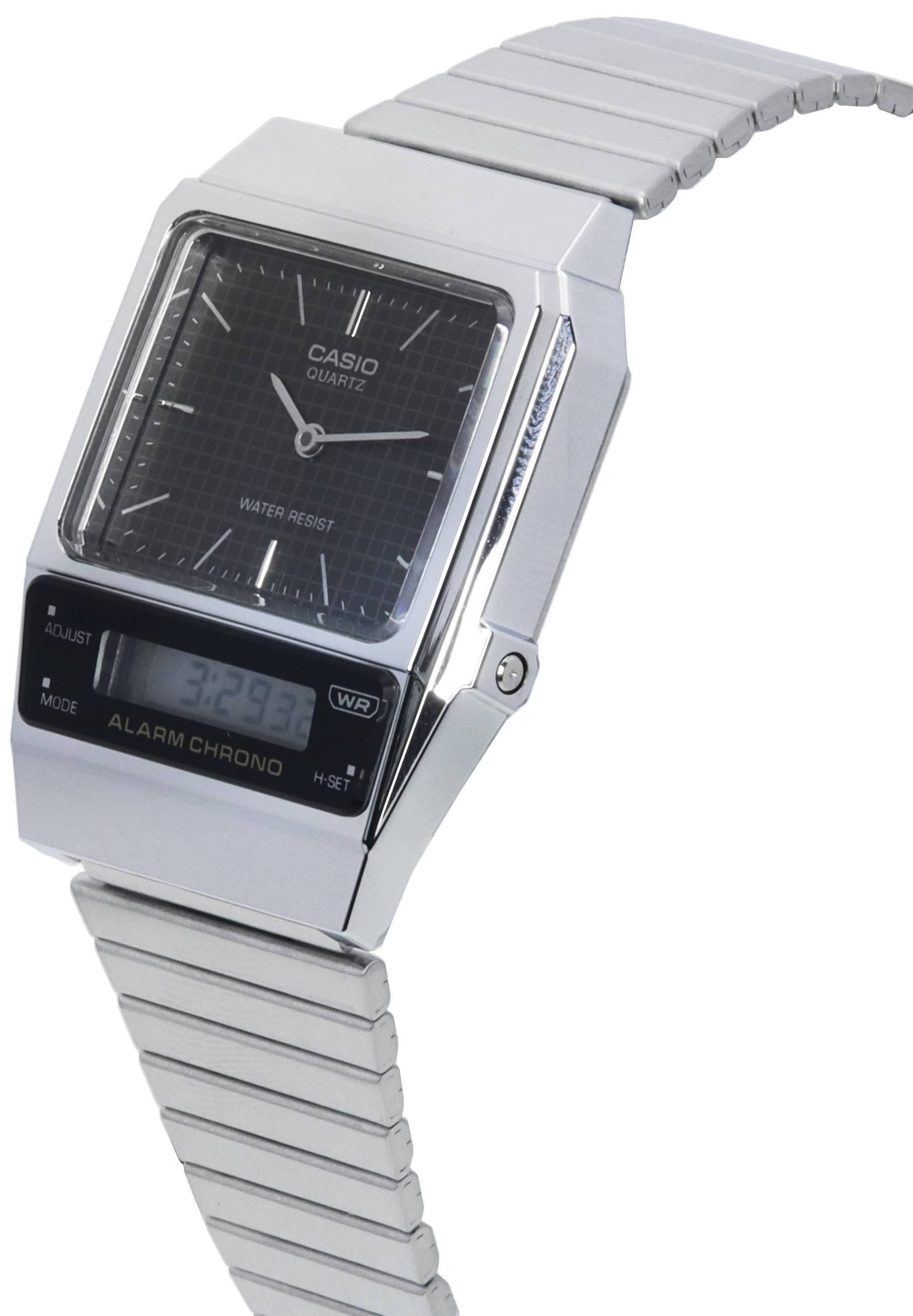 CASIO QUARTZ WATER RESIST ADJUST MODE ALARM CHRONO 3:2938 WR H-SET