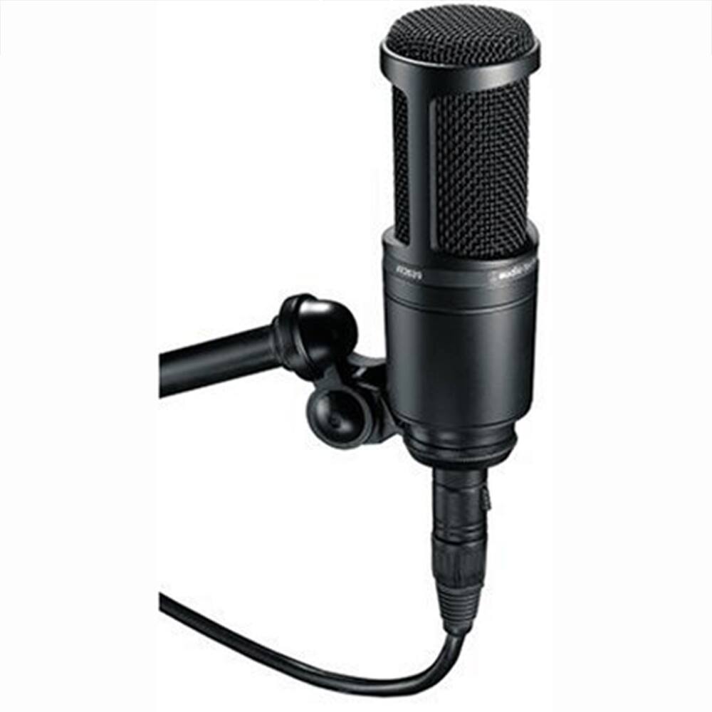 Alt View 2. Audio-Technica - Side Address Cardioid Condenser Studio Microphone +Warranty + Accessories Bundle.
