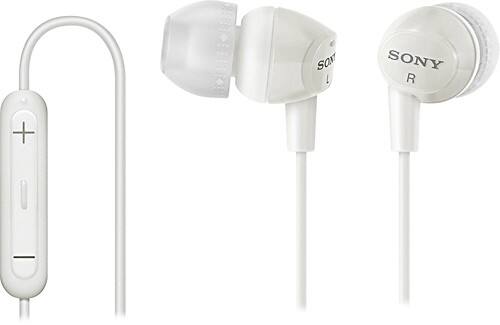 Sony - Earbud Headphones - White-Front_Standard 