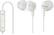Front Standard. Sony - Earbud Headphones - White.