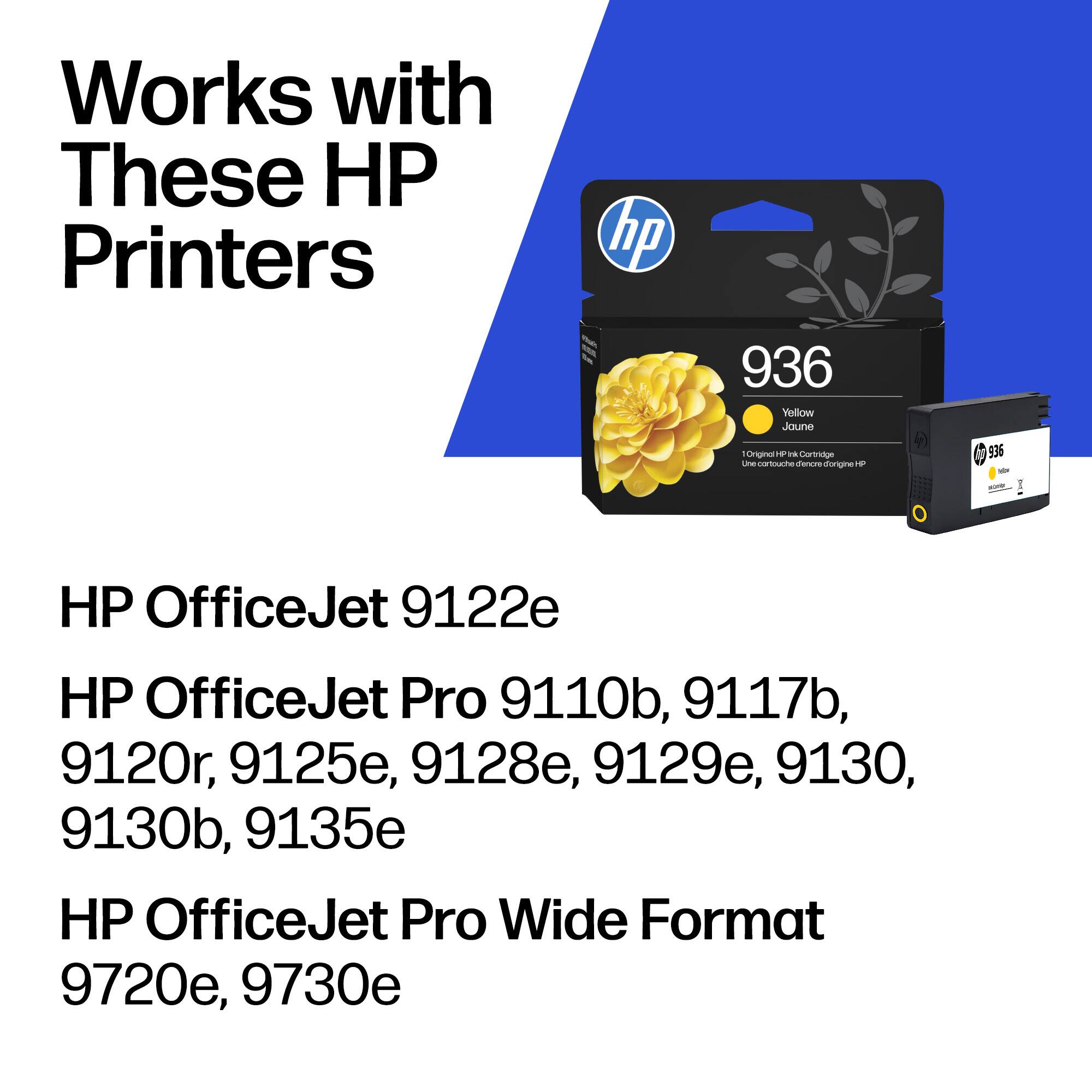 Works with These HP Printers

HP OfficeJet 9122e  
HP OfficeJet Pro 9110b, 9117b, 9120r, 9125e, 9128e, 9129e, 9130, 9130b, 9135e  
HP OfficeJet Pro Wide Format 9720e, 9730e