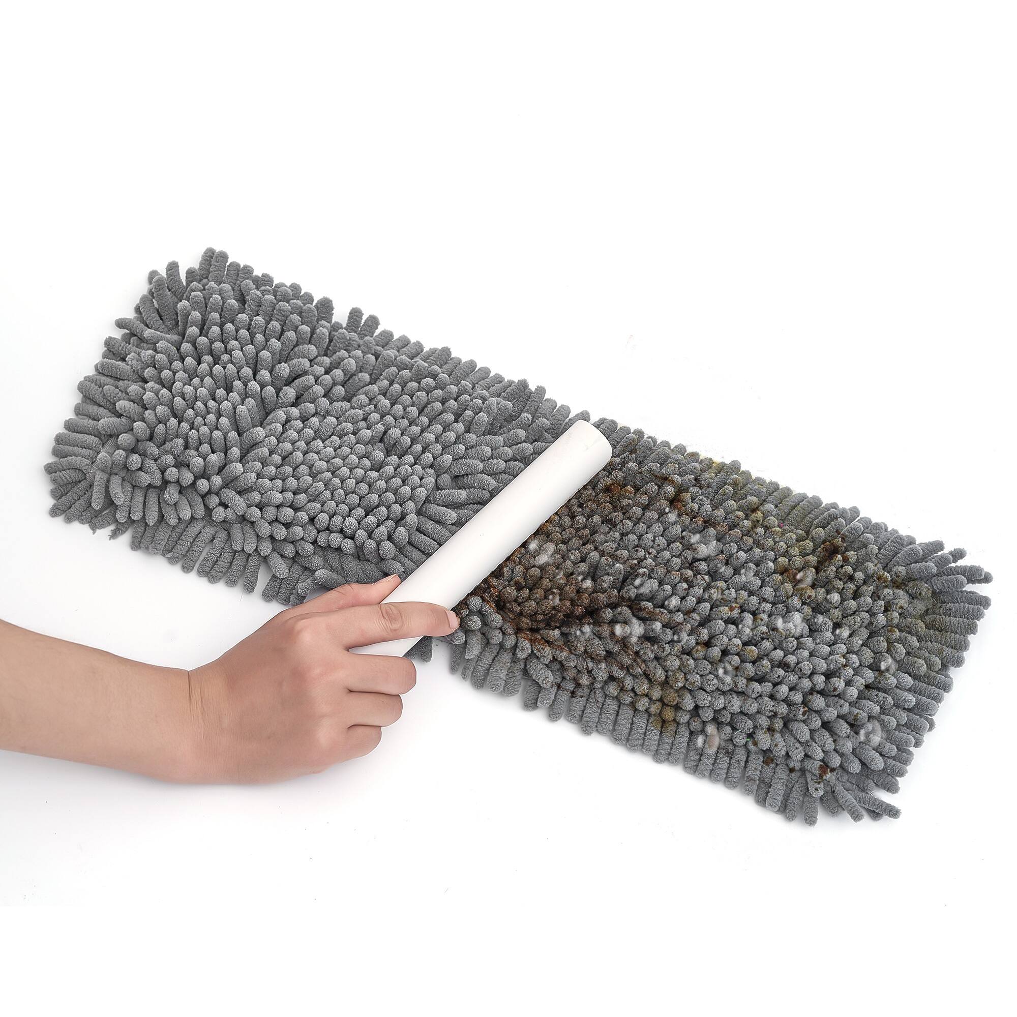 Alt View 2. True & Tidy - Wet And Dry Dust Mop With 2 Cleaning Pads - Gray.