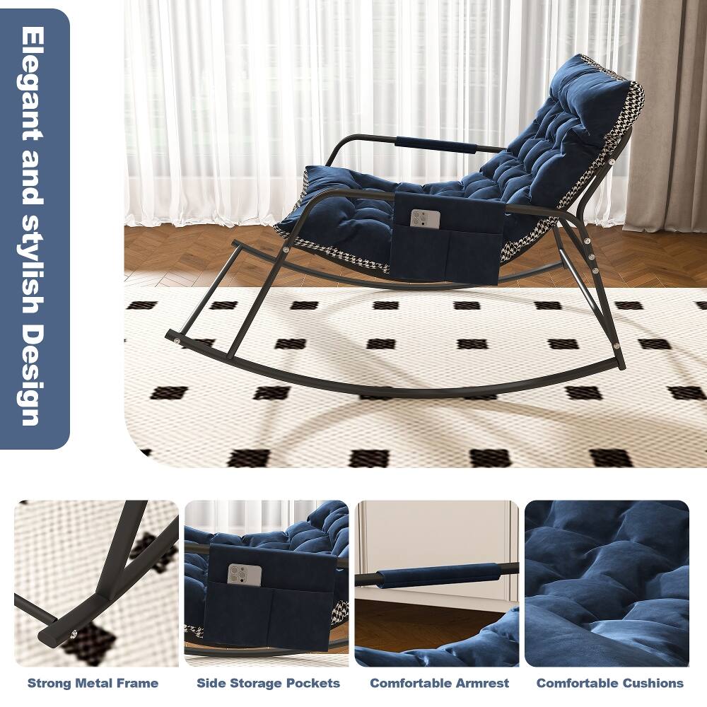 Elegant and stylish Design  
Strong Metal Frame  
Side Storage Pockets  
Comfortable Armrest  
Comfortable Cushions