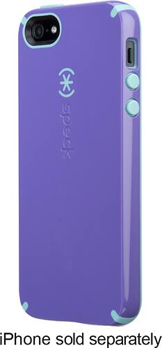 Speck - CandyShell Case for Apple® iPhone® SE, 5s and 5 - Purple/Pool Blue-Front_Standard 