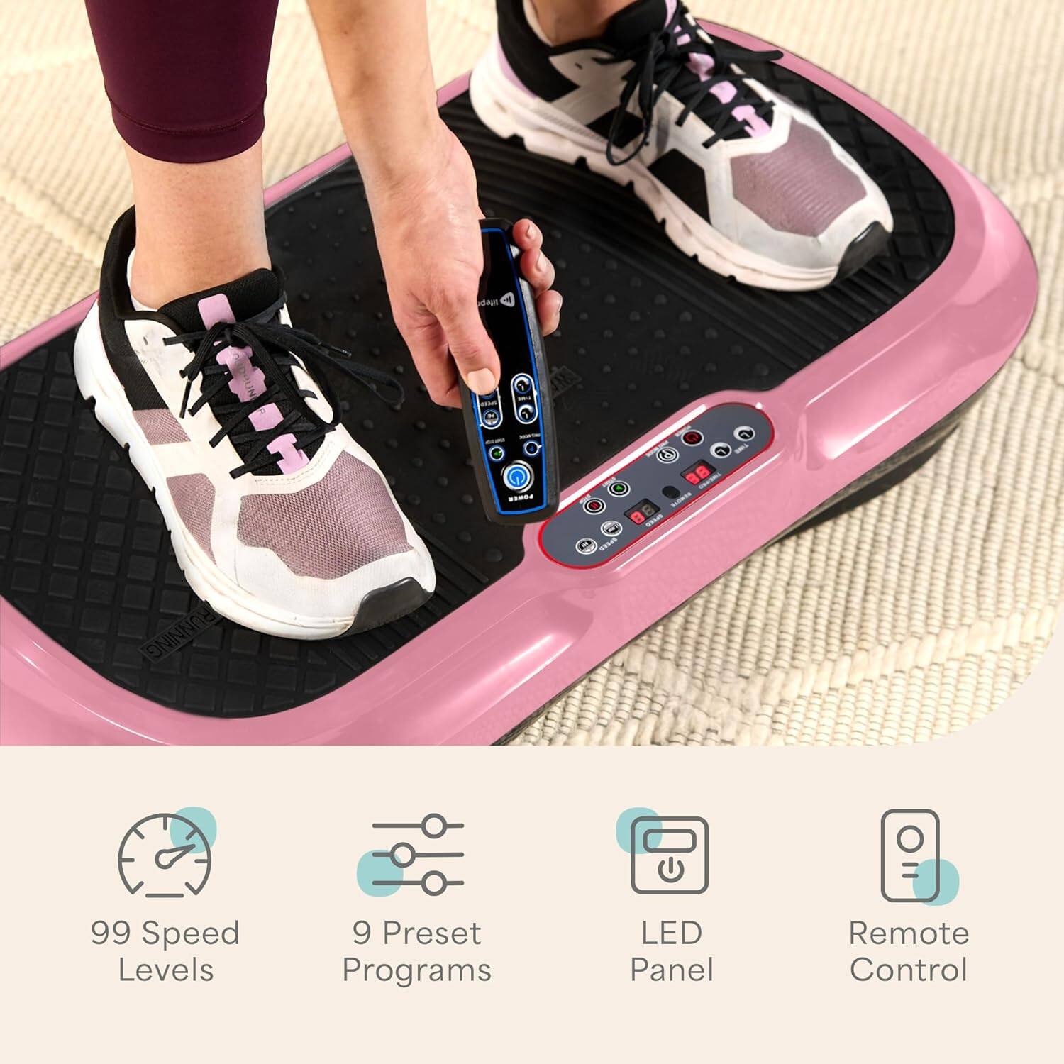 - 1 mE - RUNNING
- 99 Speed Levels
- 9 Preset Programs
- LED Panel
- Remote Control