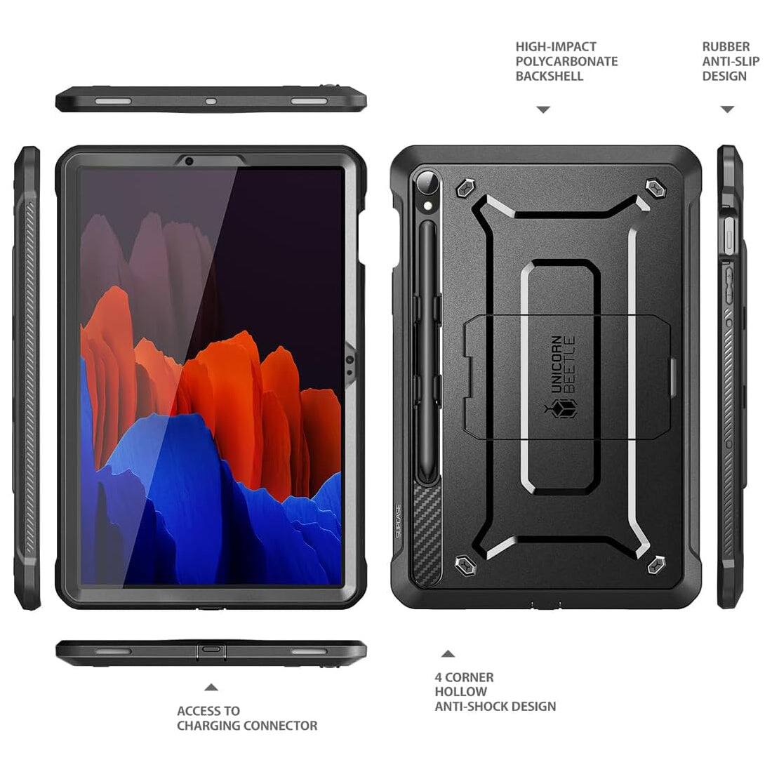 - High-Impact Polycarbonate Backshell
- Rubber Anti-Slip Design
- Access to Charging Connector
- 4 Corner Hollow Anti-Shock Design