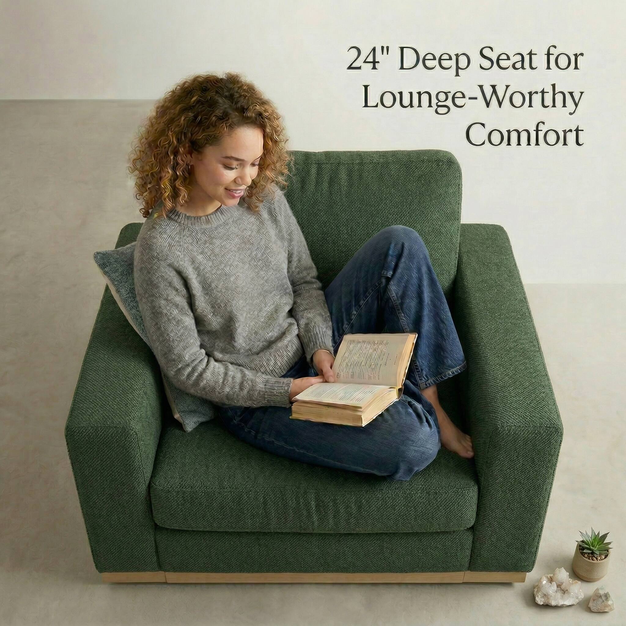 24" Deep Seat for Lounge-Worthy Comfort