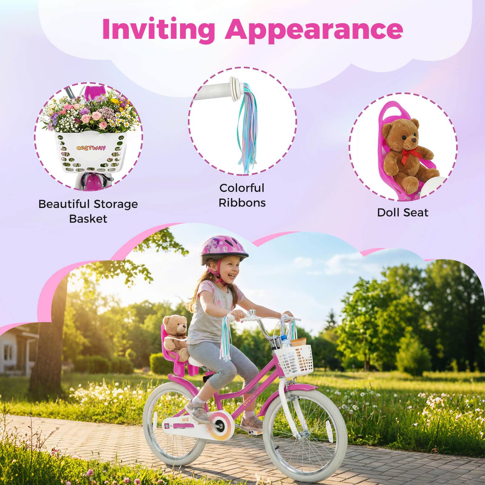 Inviting Appearance

- Beautiful Storage Basket
- Colorful Ribbons
- Doll Seat