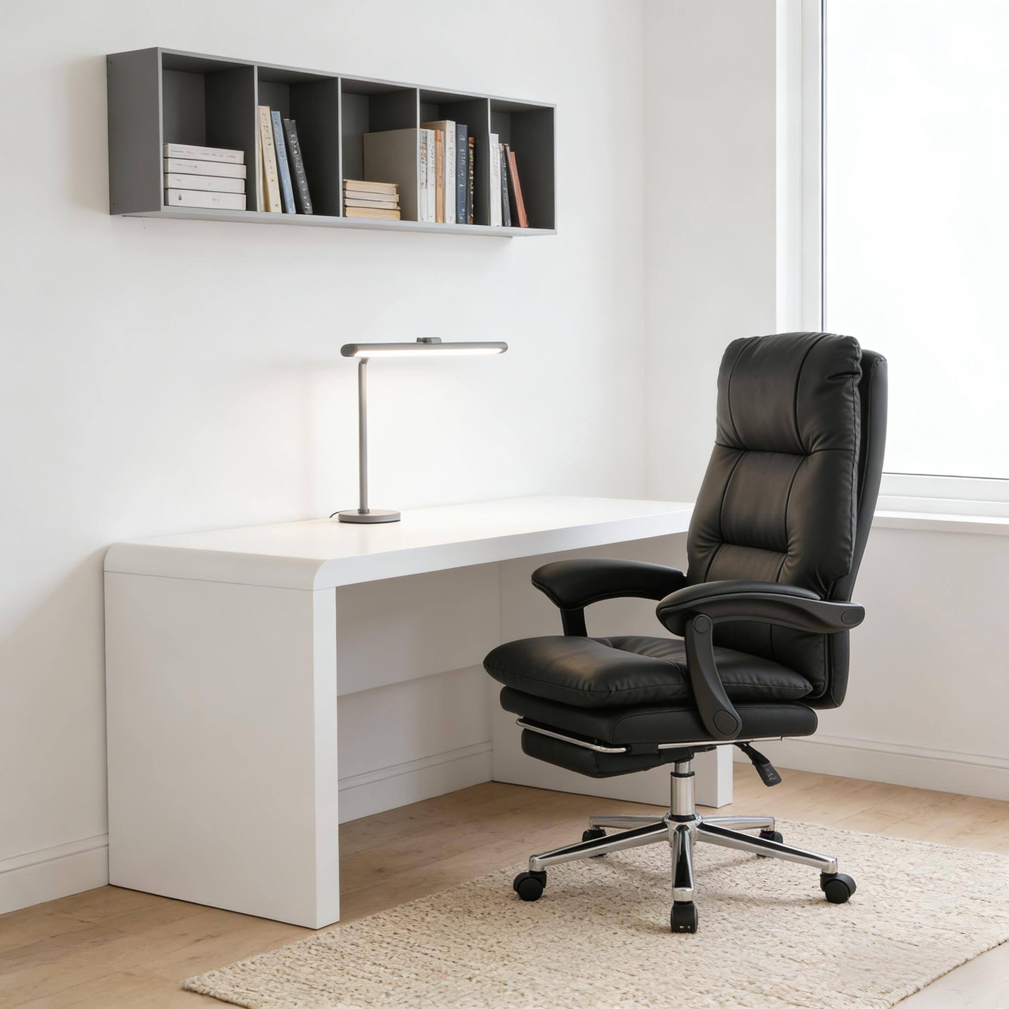 Left. Forest'nSky - Black Ergonomic Office Chair,Executive Desk Chair,Massage Office Chair - Black.