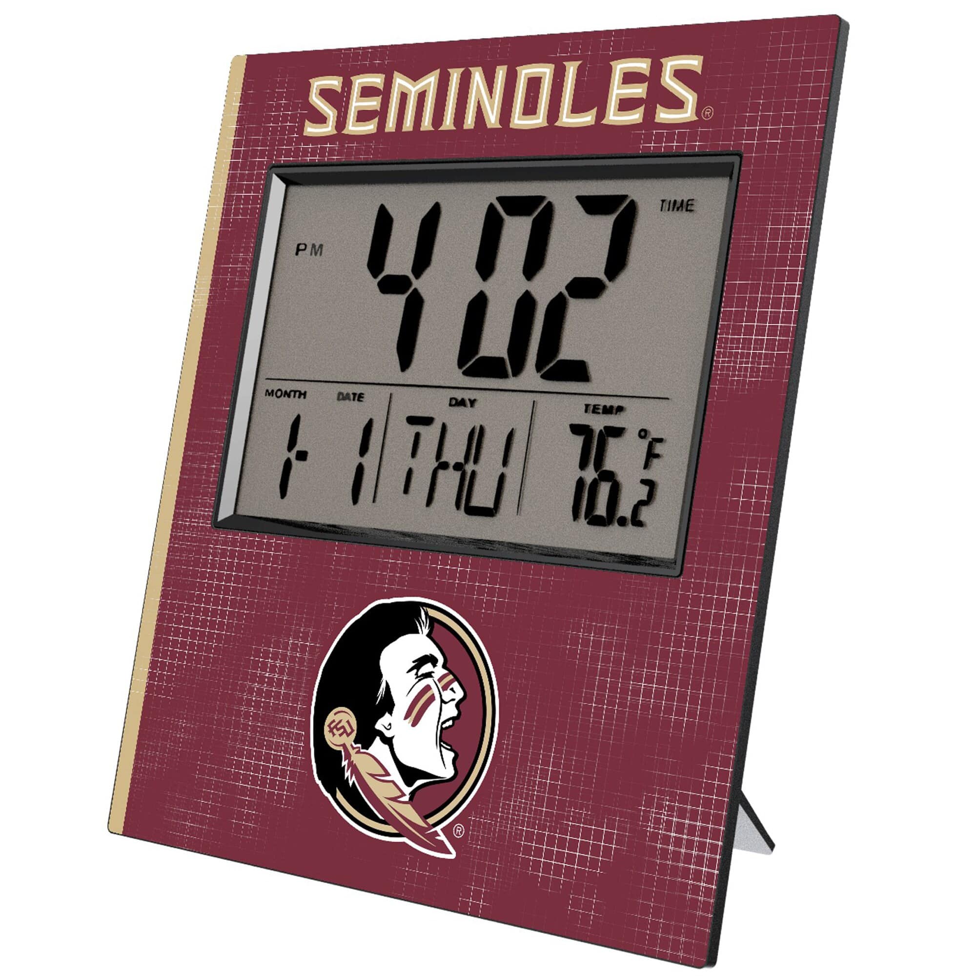 SEMINOLES

TIME  
4:02 PM

MONTH 1  
DATE 11  
DAY THU  
TEMP 76°F  
HUM 10.2