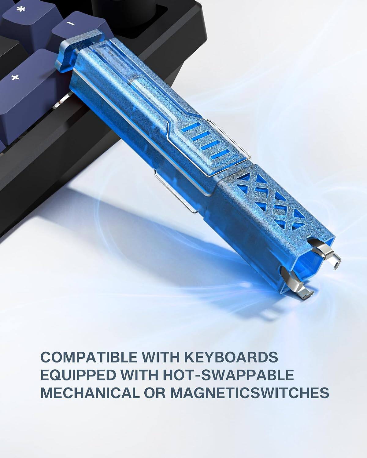 COMPATIBLE WITH KEYBOARDS EQUIPPED WITH HOT-SWAPPABLE MECHANICAL OR MAGNETIC SWITCHES