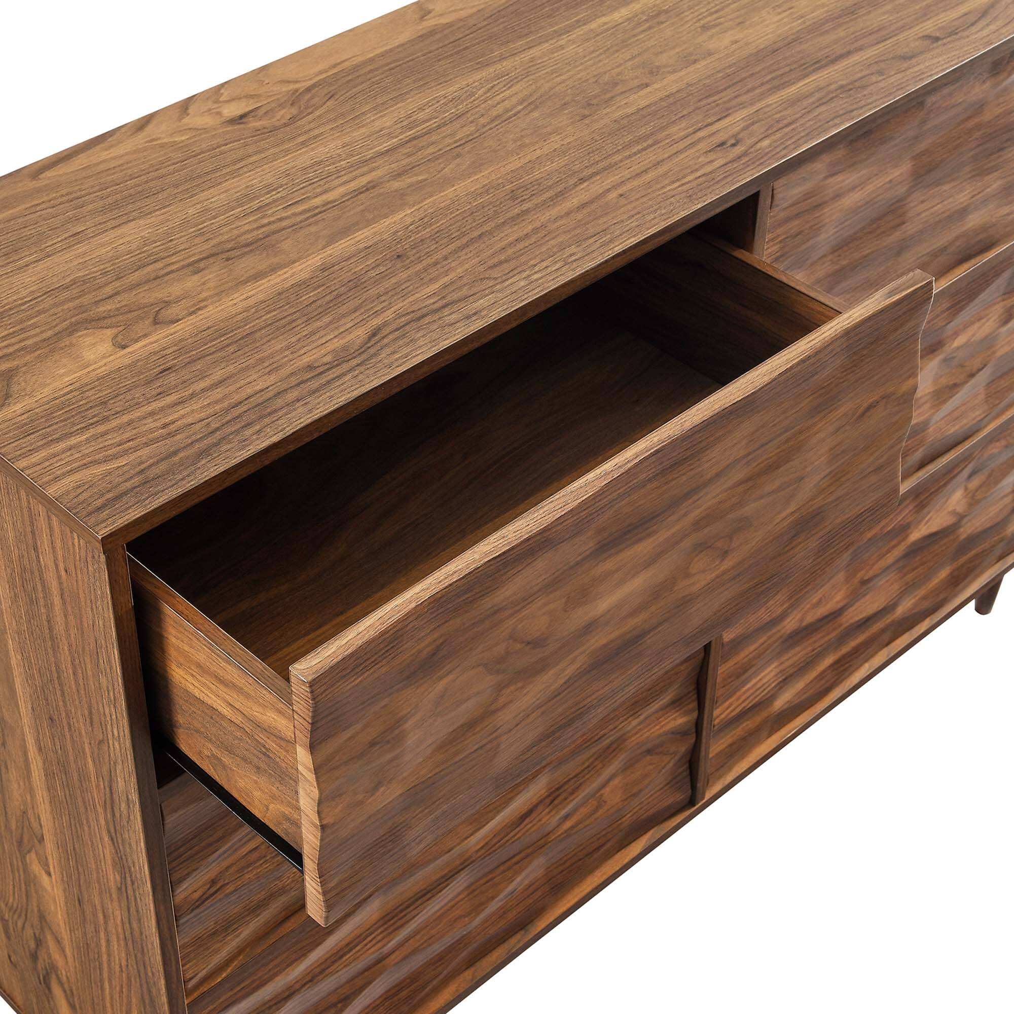 Alt View 5. Modway - Vespera 6-Drawer Dresser by Modway - Walnut.